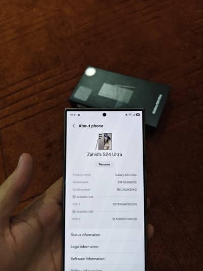 Samsung Mobile S24 Ultra Official PTA Approved