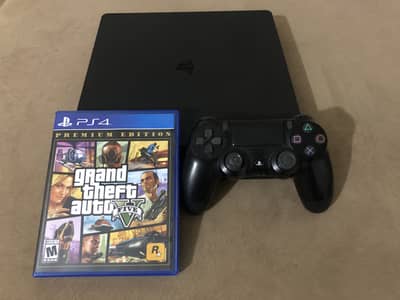Ps4 Slim 500GB used without box with GTAV used.