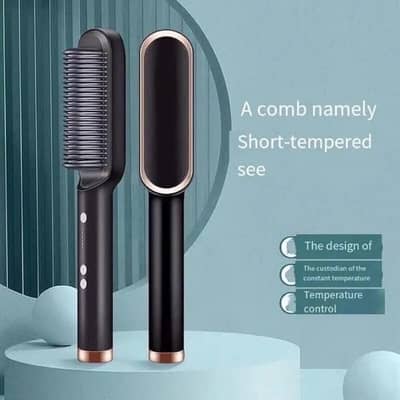 909 Fast Drying Hair Straightener Brush Black Rose free delivery COD