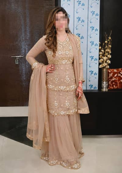 walima frock golden