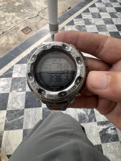 Casio protrek tripple sensor solar watch 2500t