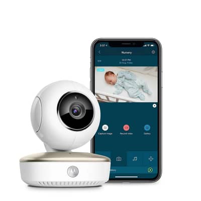 motorola Smart Nursery Cam Portable Wi-Fi Video Baby Monitor Camera