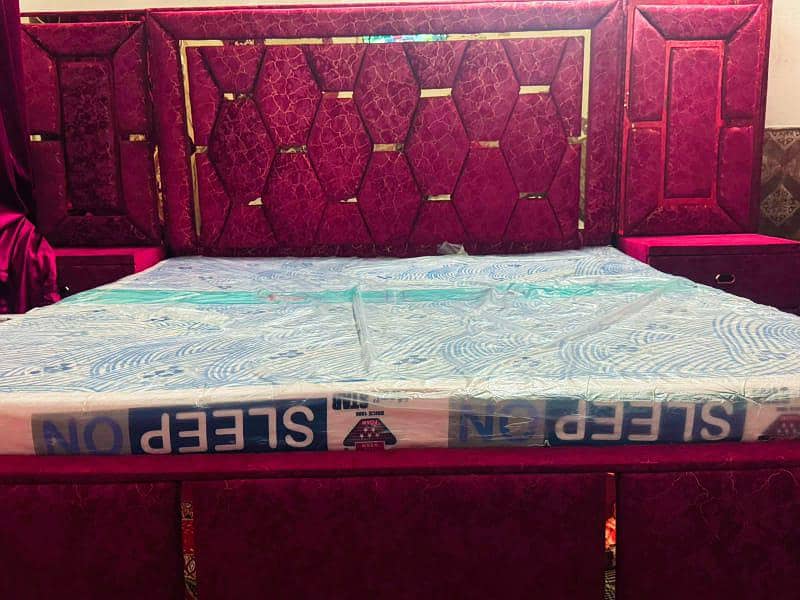 bed with side table 1