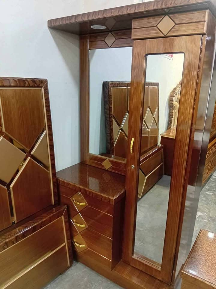 Luxury bed set available bed side table dressing table 2