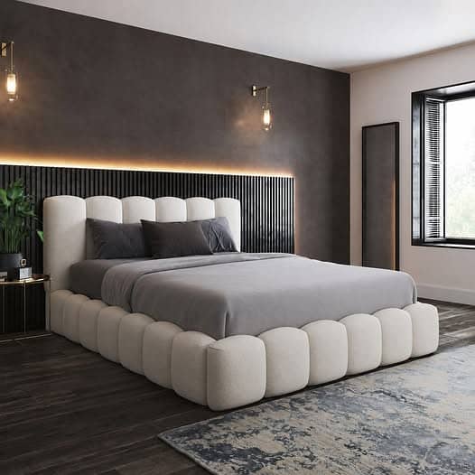Luxury bed set available bed side table dressing table 5