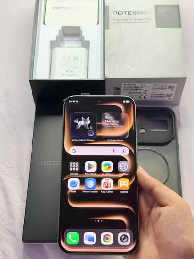 Infinix note 60 pro PTA approved with box 10/10 condition  water pack