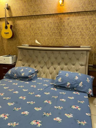 cupboard, side tables, dressing table, and bed with matress for sale