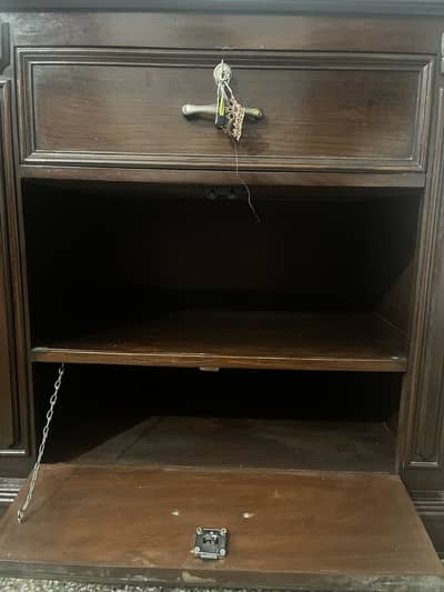 Premium Kali Tali Solid Wood Bedside Table / Heavy Duty Mobile Cabinet