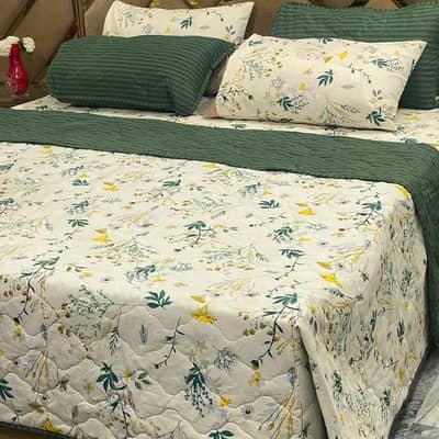 6 Piece Cotton Printed Comforter Set | Premium Quality | King Size