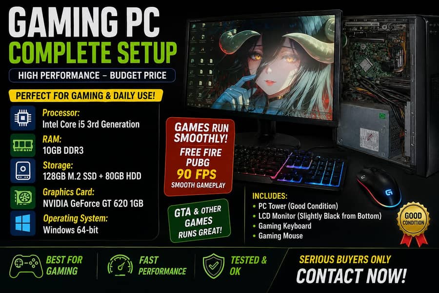 HP i5 3rd Generation Gaming PC  Complete Setup 10