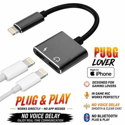 2 in 1 lightening Iphone Adapter, 2 in 1 Iphone Splitter, Convertor