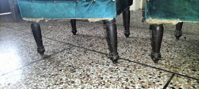 3 velvet benches for sale