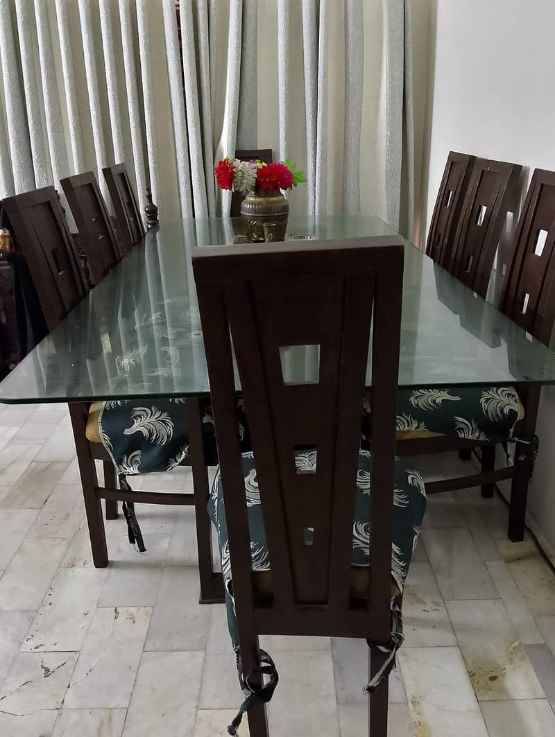 8 Chairs With Solid Dining Table 1