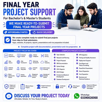 Final Year Project Development | BS & Master's | Software Engineering