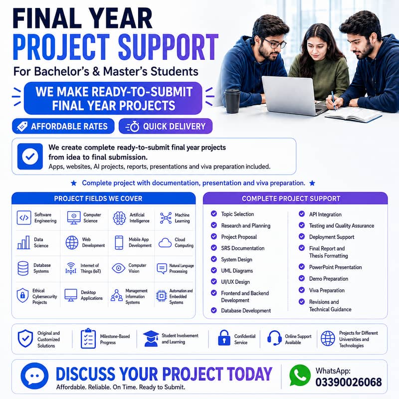 Final Year Project Development | BS & Master's | Software Engineering 0