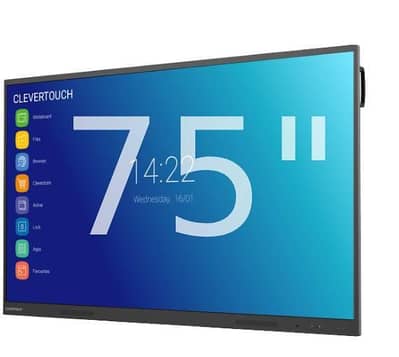 Cleavertouch 75" touch smart 4k LCD panel. whiteboard