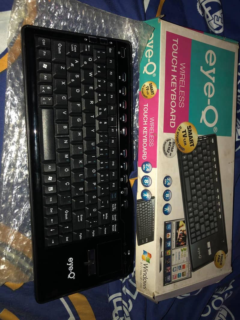 touch wireless keyboard with receiver 0