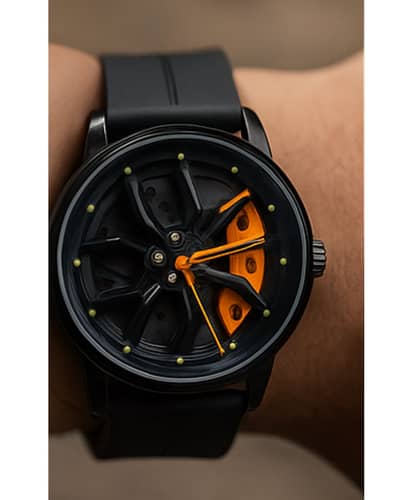 Wheel rotating watches