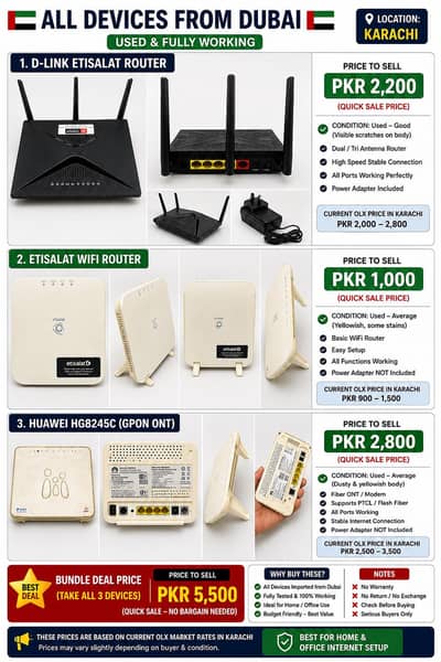 Routers for sale