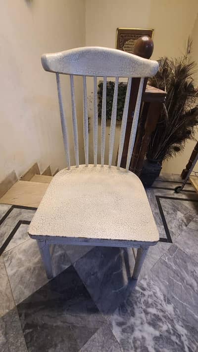 5 wooden chairs set