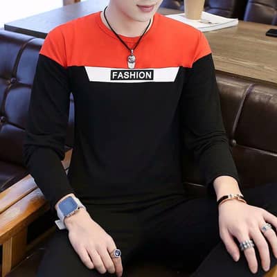 Men's Colorblock Long Sleeve T-Shirt (S to XXXL)