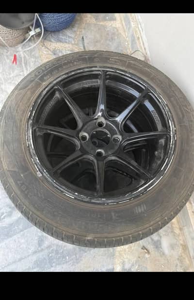 Japanese Low Profile Holo Rims & Tyers