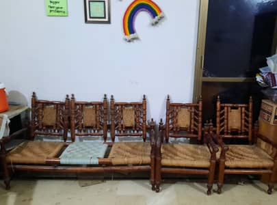 Bamboo sofa set 5 seater