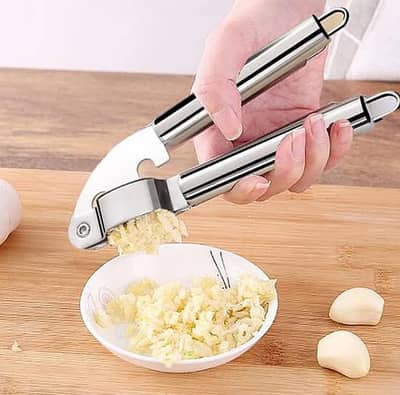 Stainless Steel Garlic Press Crusher | Heavy Duty Manual Garlic Mince