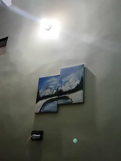 Handmade Original Oil Painting – Mountain Landscape