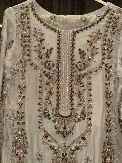 Premium Luxury Hand Embroidered Formal Dress – Elegant Party Wear