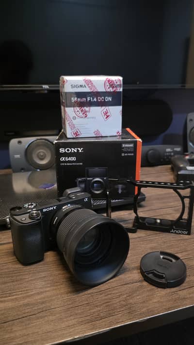 Sony a6400 + Sigma 56mm F1.4