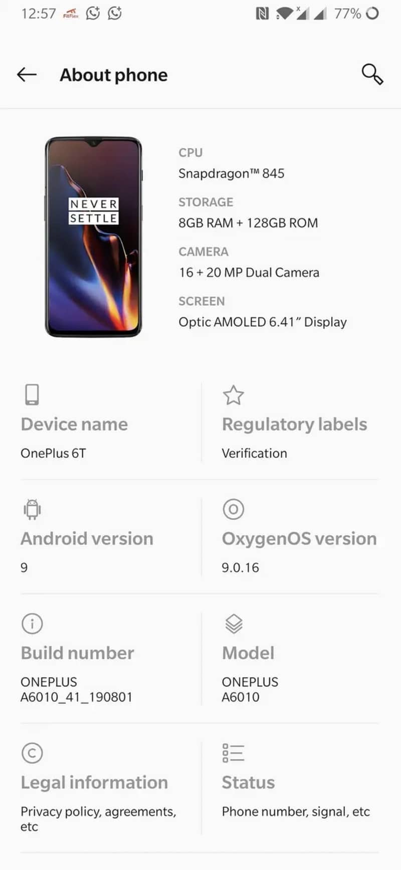 One Plus 6T 2