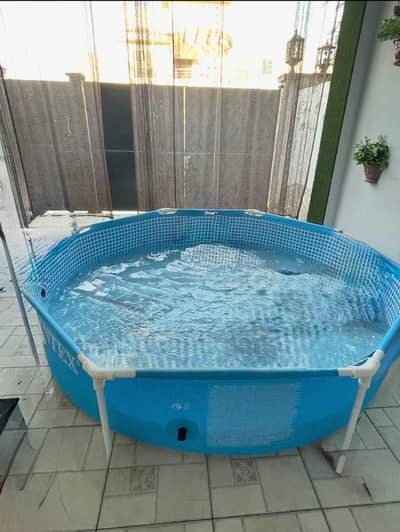 Intex Metal Frame Swimming Pool – 96” × 20” (8 ft × 20 in)