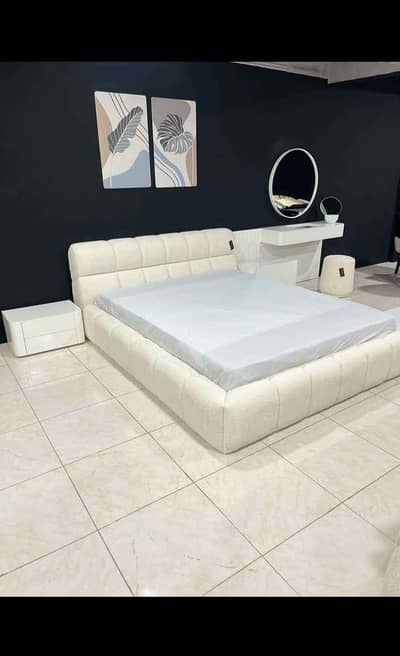 Bed Set/Double Bed/King Size Bed/Poshish Bed/Wooden Bed/Bubble Bed Se