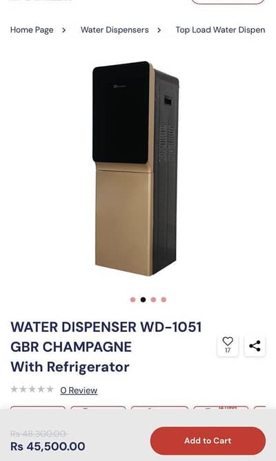 Dawlance Water Dispenser WD-1051 GBR (Champagne Color)