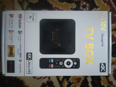 YK10V 4K Ultra HD Google TV Box - Brand New / Complete Box