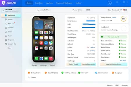 iPhone 13 Green (128GB) | Non PTA | 85% Battery 3U TOOLS SS ADDED