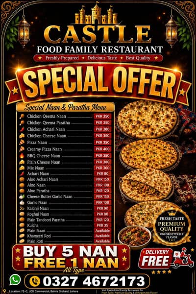 need cheff for tandoor and Desi food and fast food