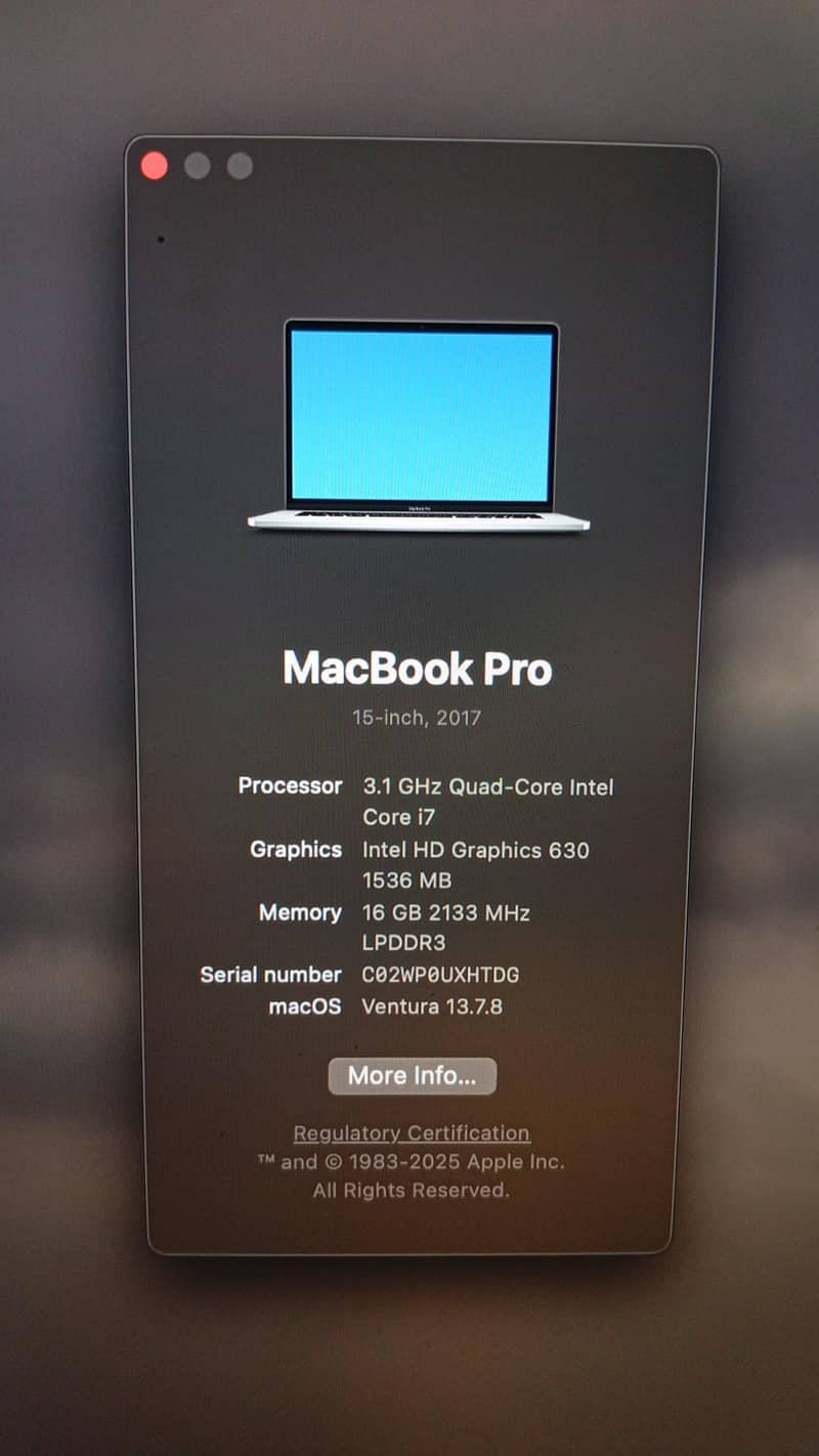 MacBook Pro 2017 4
