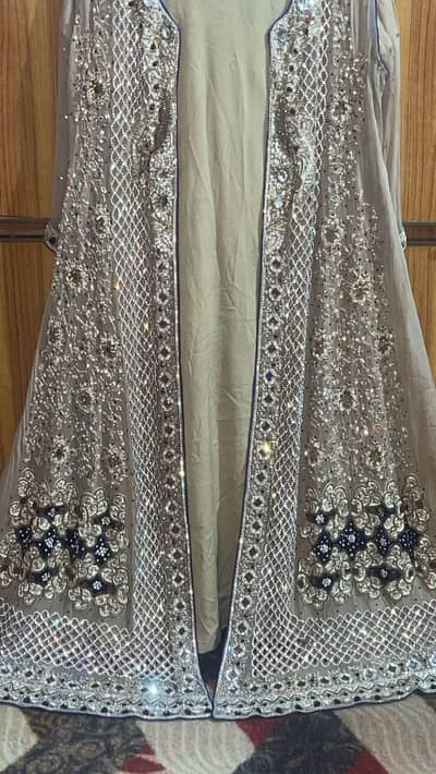 Luxury Skin Color Handwork Maxi Gown | Premium Boutique Collection