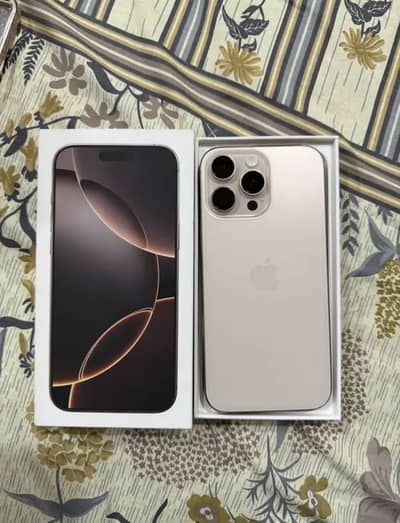 iphone 16 pro max pta approved 256gb 90 bettry health with box cable