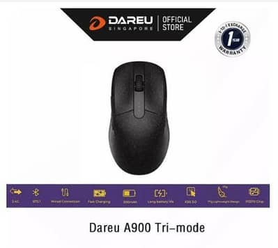 Dareu A900 3 in 1 Wireless Mouse (Delivery not possible)