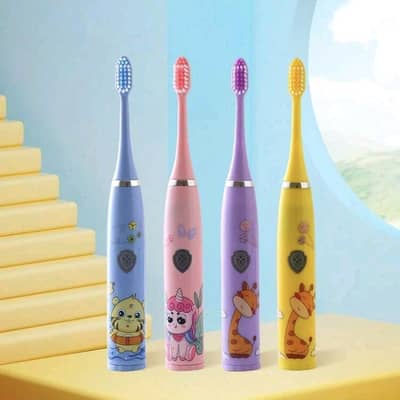 Kids Electric Vibrating Toothbrush with 4 heads(Delivery not possible)