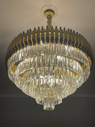 Golden Crystal Chandelier Original Urgent Sale