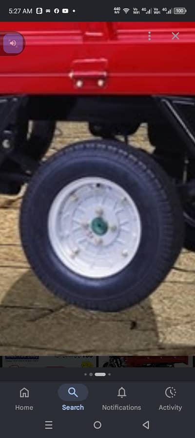 100 cc loder ka new stepni bilkul new tyre charawa