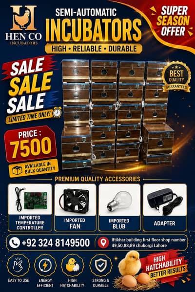 Incubators | Brooders | Spareparts | Controllers| Repairing center