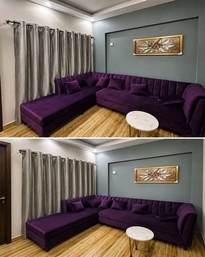 7 seater L shape sofa in brand new condition