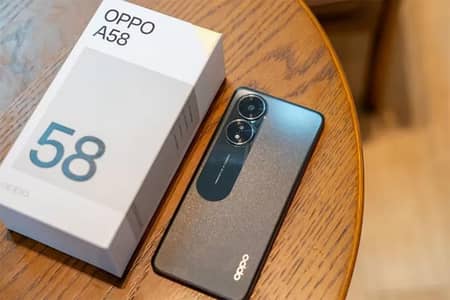 OPPO A58 with box . . Camra 50 pixel no open no repair 8+128 gb