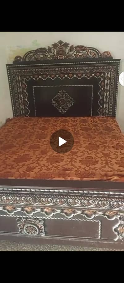 3 Pcs King Size Carved Bed Set, | Wood Royal Design | Peshawar saddar.