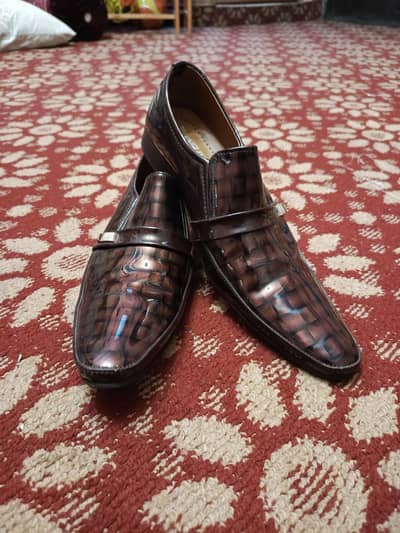 shiny leather shoes